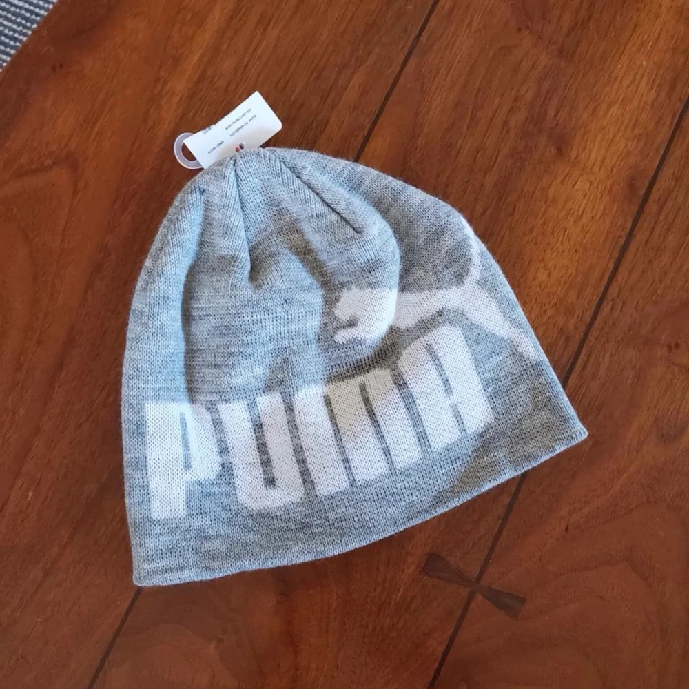 Puma Beanie Skull Cap Unisex Gray